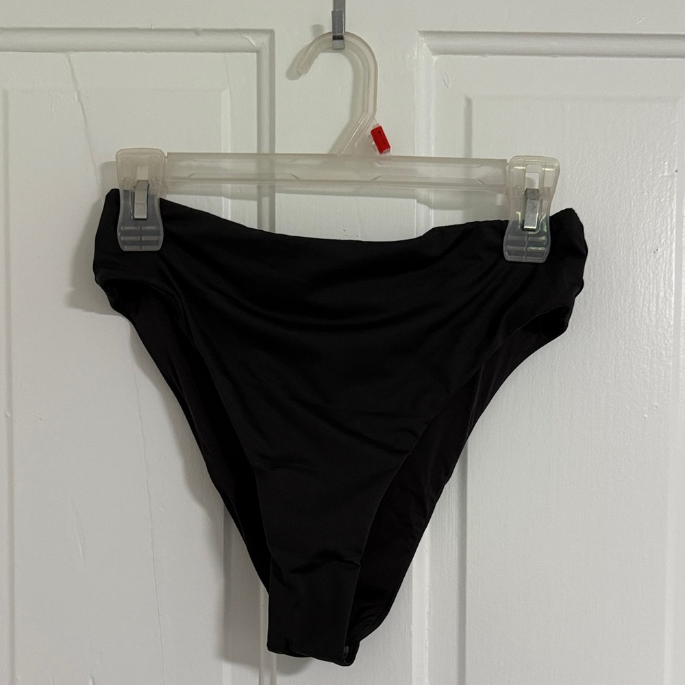 NWT Skims MEDIUM Black High-Waisted Bikini Bottom